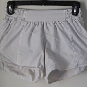 4” White Hotty Hot Lined Shorts from Lululemon